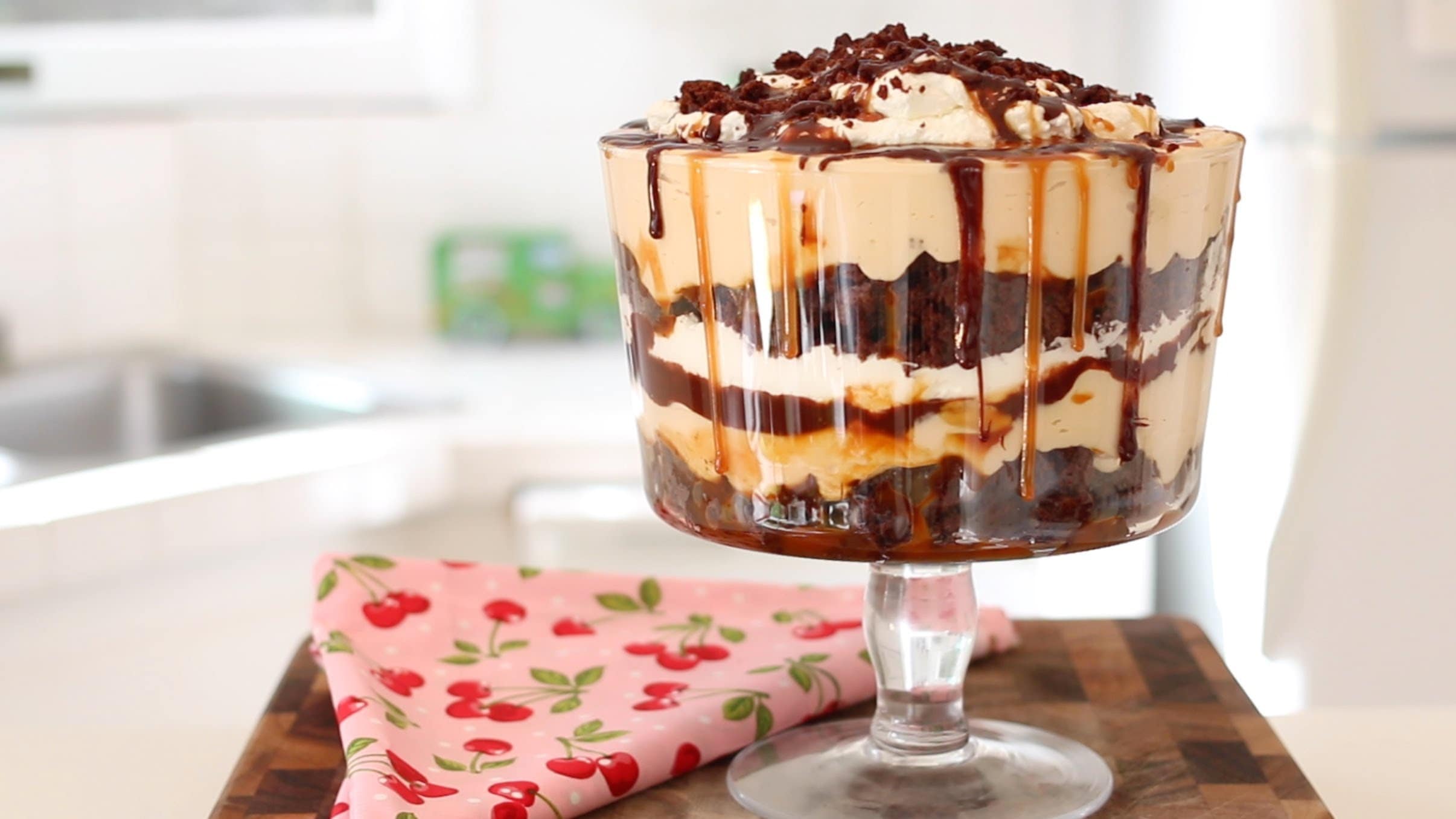 Salted Caramel & Chocolate Brownie Trifle Recipe   Gemma’s Bigger Bolder  Baking