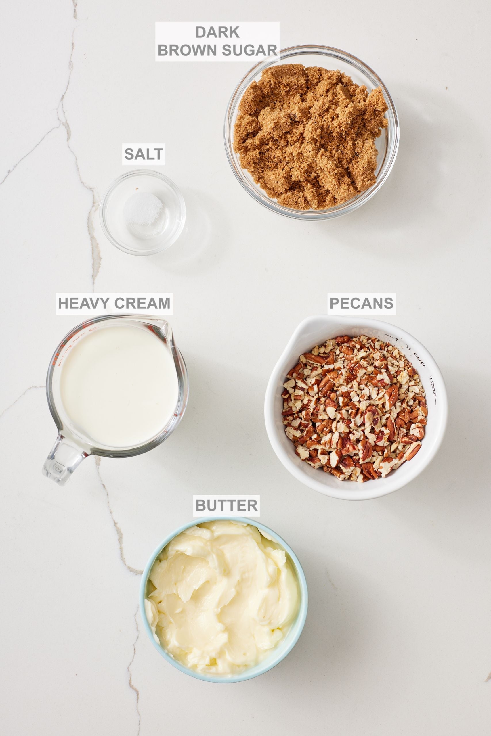Praline sauce ingredients