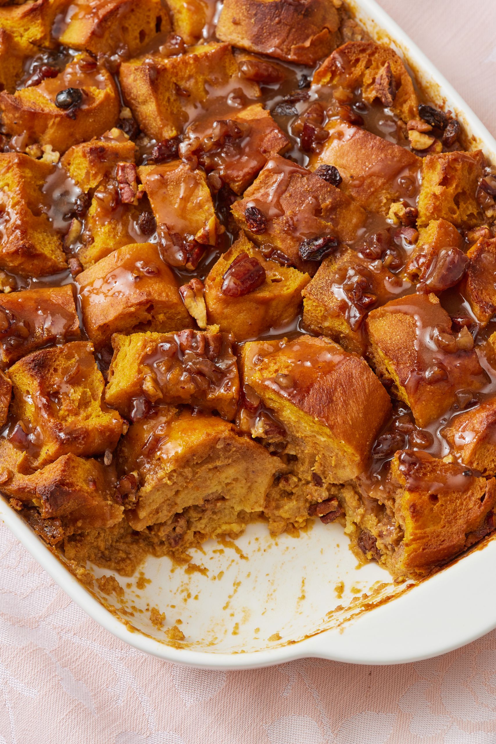 One scooped is served from the baking dish.
