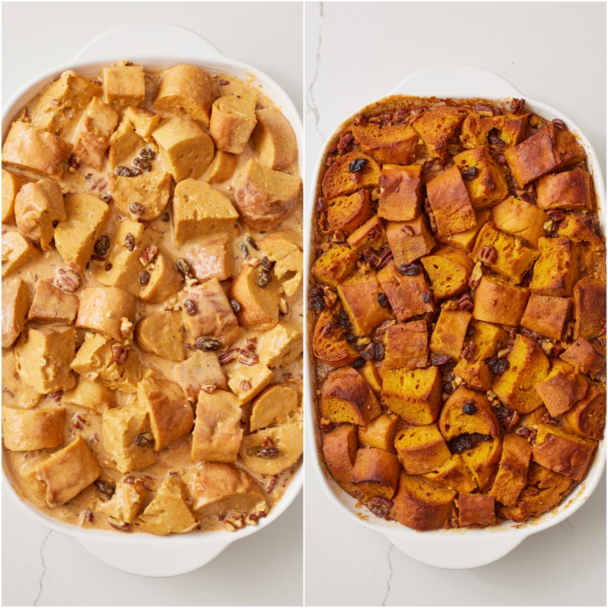 Transfer to the prepared pan and bake for about 1 hour, or until the top looks golden brown.