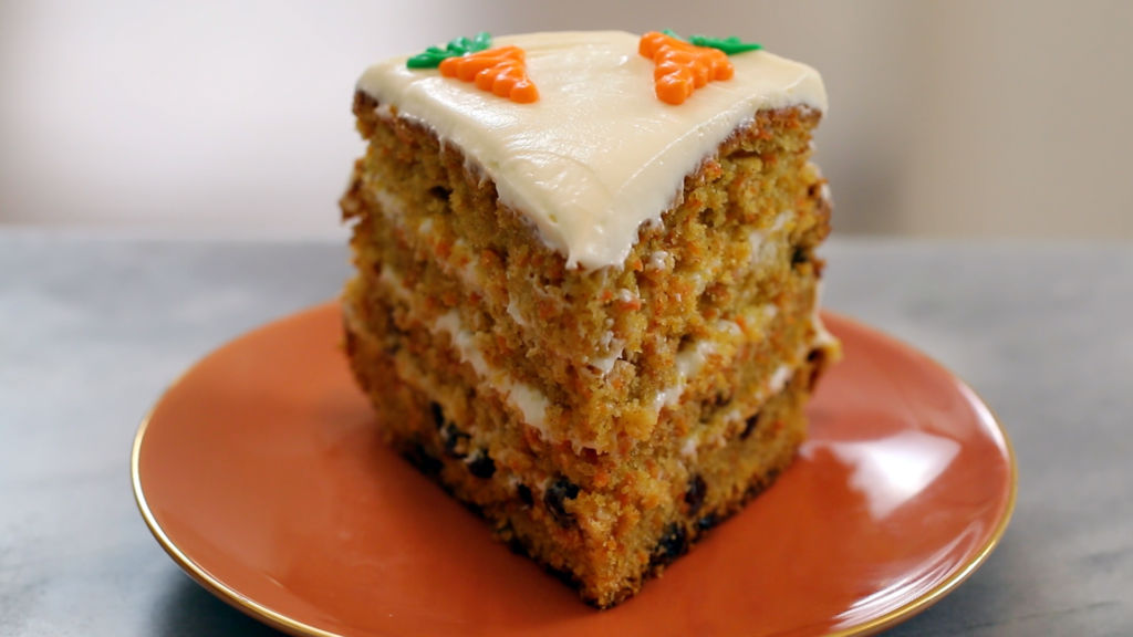 For the full carrot cake recipe with ingredient amounts and instructions, p...