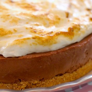 S'more, Cheesecake, S'mores Cheesecake, No-Bake Recipe, Recipes, Gemma Stafford, Bigger Bolder Baking