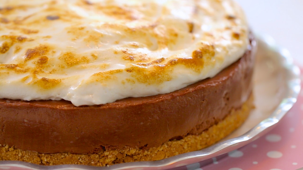 S'more, Cheesecake, S'mores Cheesecake, No-Bake Recipe, Recipes, Gemma Stafford, Bigger Bolder Baking