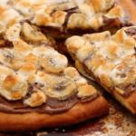 Dessert Pizza, Homemade Pizza, Brioche Dough, Homemade Brioche Bread, Nutella, Marshmallows, Salted Caramel, Gemma Stafford, Recipe, Bigger Bolder Baking