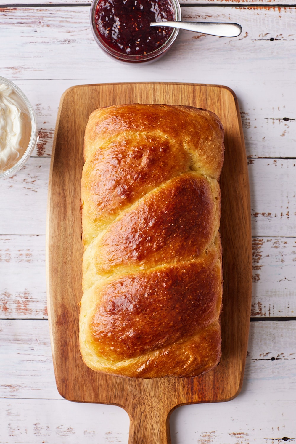 Bake Brioche Bread until golden brown all over. 