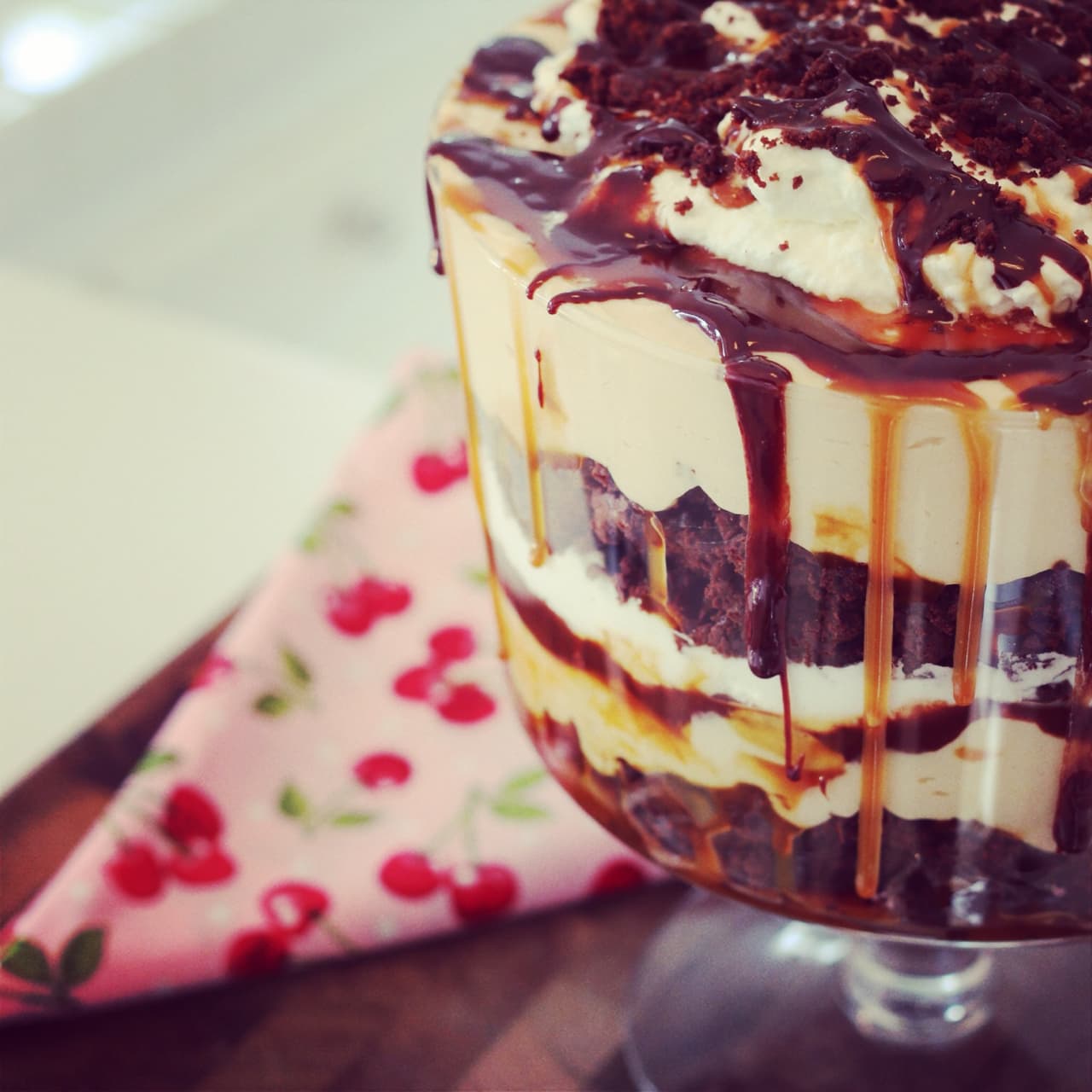 Salted Caramel &amp; Chocolate Brownie Trifle Recipe - Gemma’s Bigger ...
