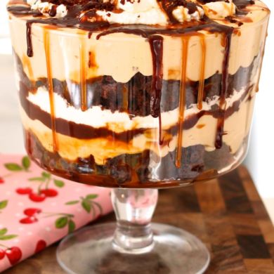 Salted Caramel & Chocolate Brownie Trifle Recipe