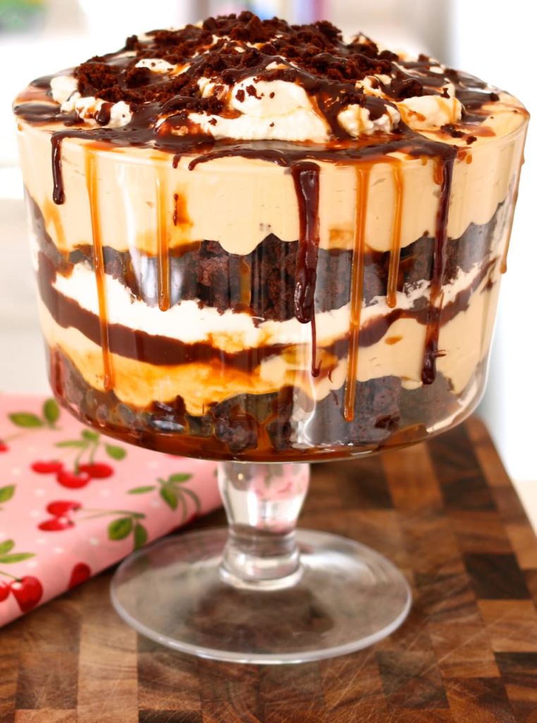 Salted Caramel & Chocolate Brownie Trifle Recipe Gemma’s