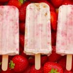 (RED) Strawberry Cheesecake Popsicles