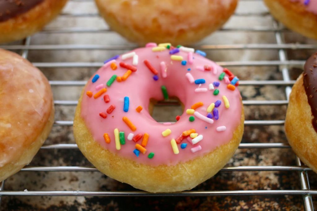 Homemade, No-knead, Baked, Not fried, Donuts, Sprinkle, Glazed, Chocolate, Gemma Stafford, Bigger Bolder Baking, Baking, Baking Videos, Recipes, Hope to make donuts