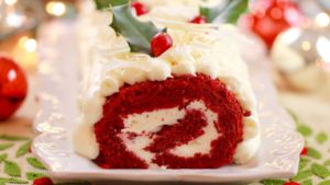 Red Velvet Roulade Cake (Gluten Free)