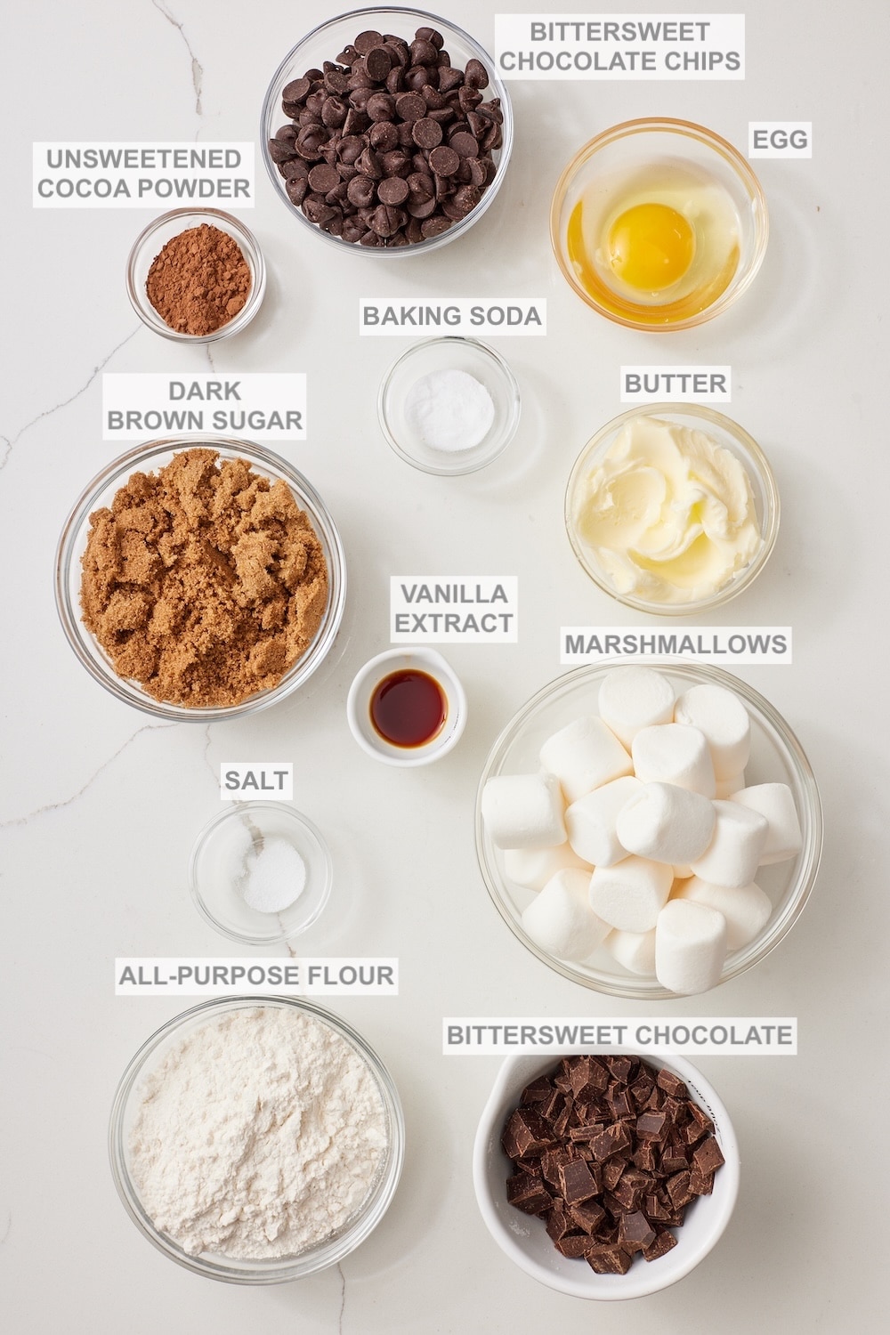 Hot Chocolate Cookies1 Hot Chocolate Cookies ingredients.