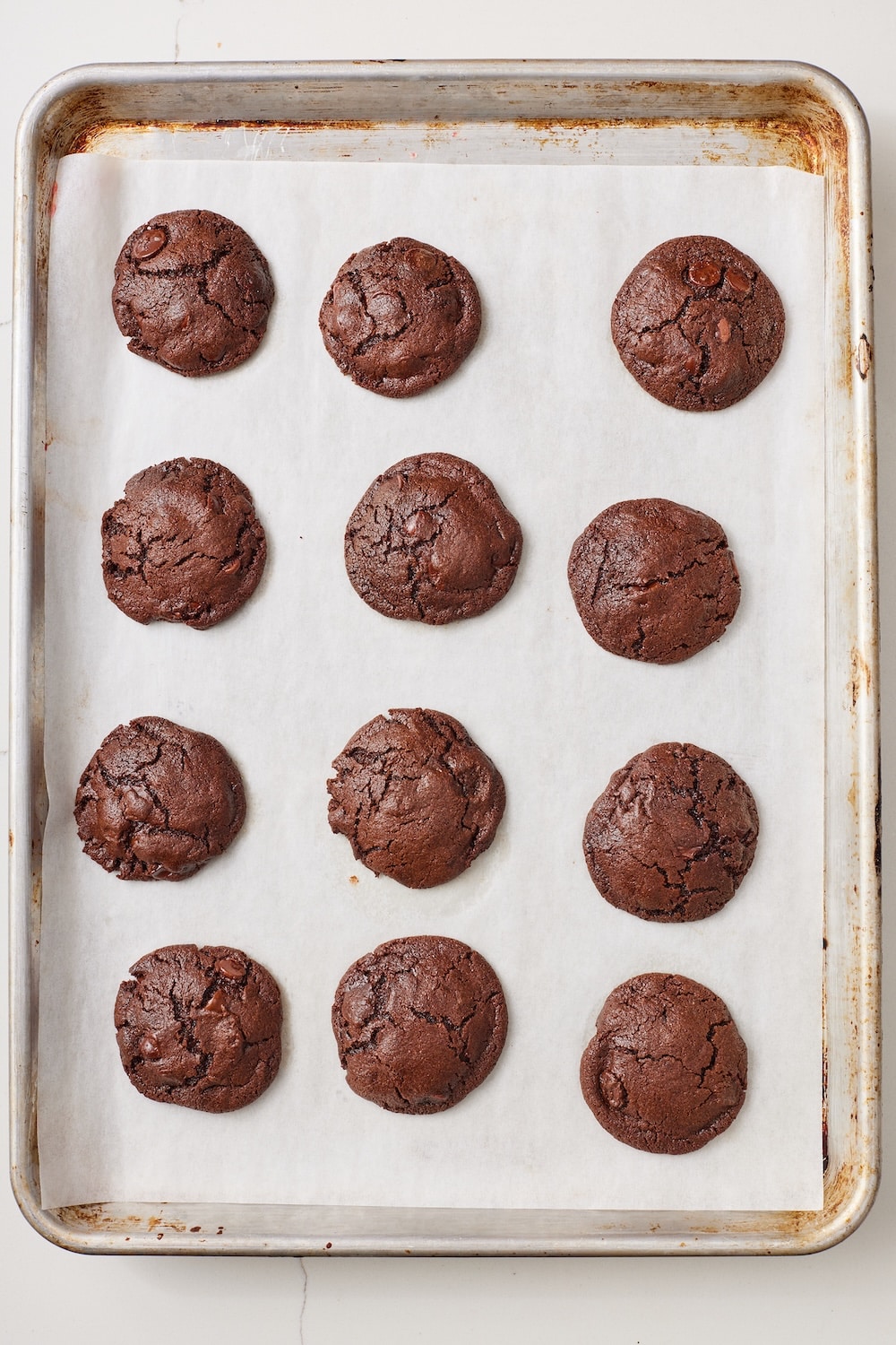 Hot Chocolate Cookies8 Bake Hot Chocolate Cookies just until the edges set and the tops are crinkled but the center is still soft.