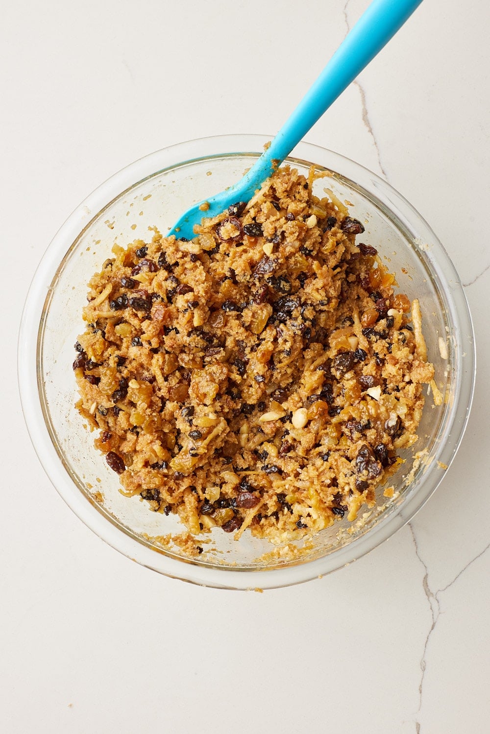 Christmas Pudding4 Combine dry and wet ingredients.