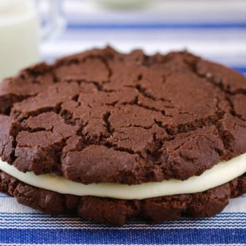 Giant Homemade Oreo Cookies from scratch and better than store bought. Now you can make your favorite Oreo Cookies in no time at home.