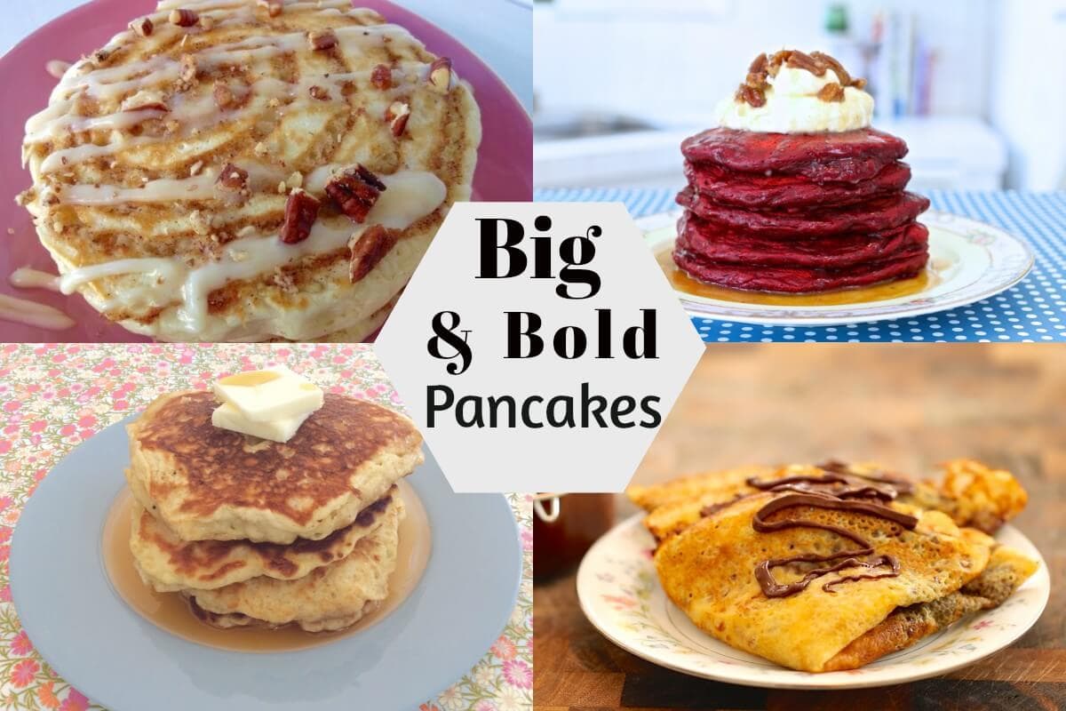 Thee most amazing Pancake you will ever have- Red Velvet Pancakes, Cinnamon Roll Pancakes and Best Ever Buttermilk Pancake Recipes