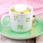 Microwave Bread and Butter Pudding in a Mug- The perfect dessert to warm you up on a cold night. This pudding is the ultimate comfort food.