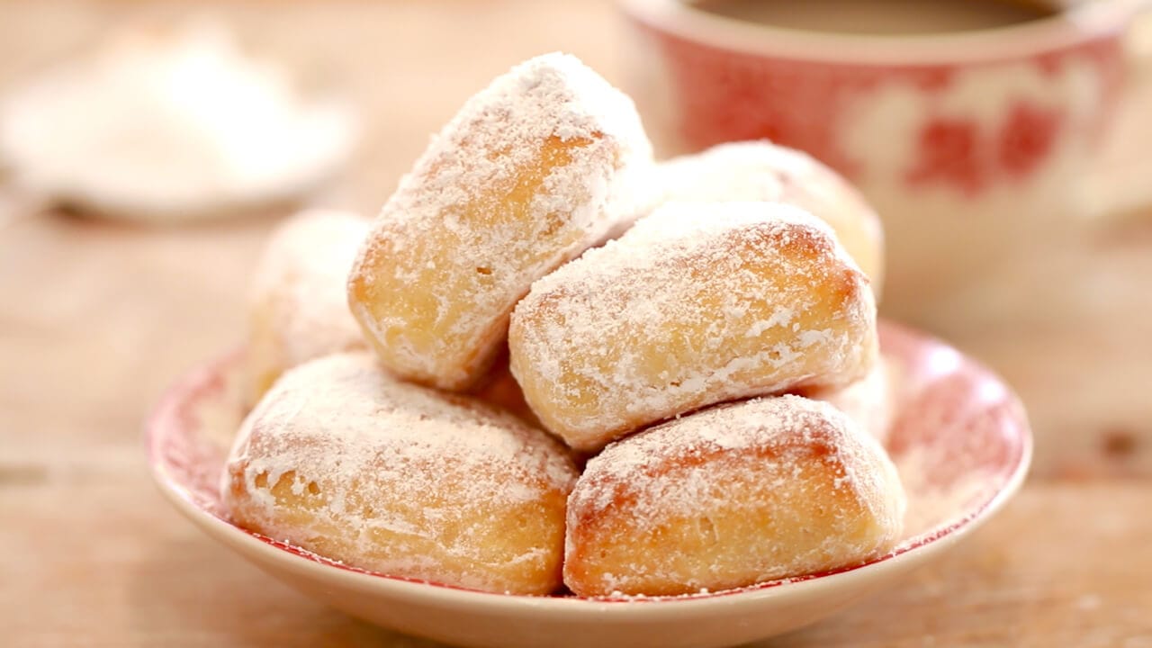 Homemade Beignets (Baked not Fried)- why fry when you can make beautiful light and fluffy baked Beignets.