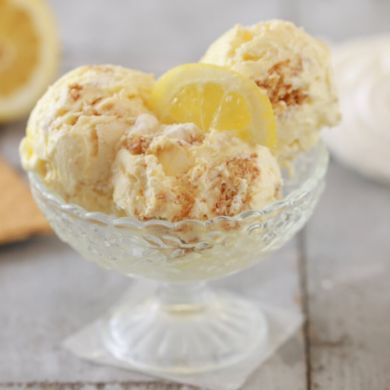 Lemon Meringue Pie Ice Cream (No Machine)
