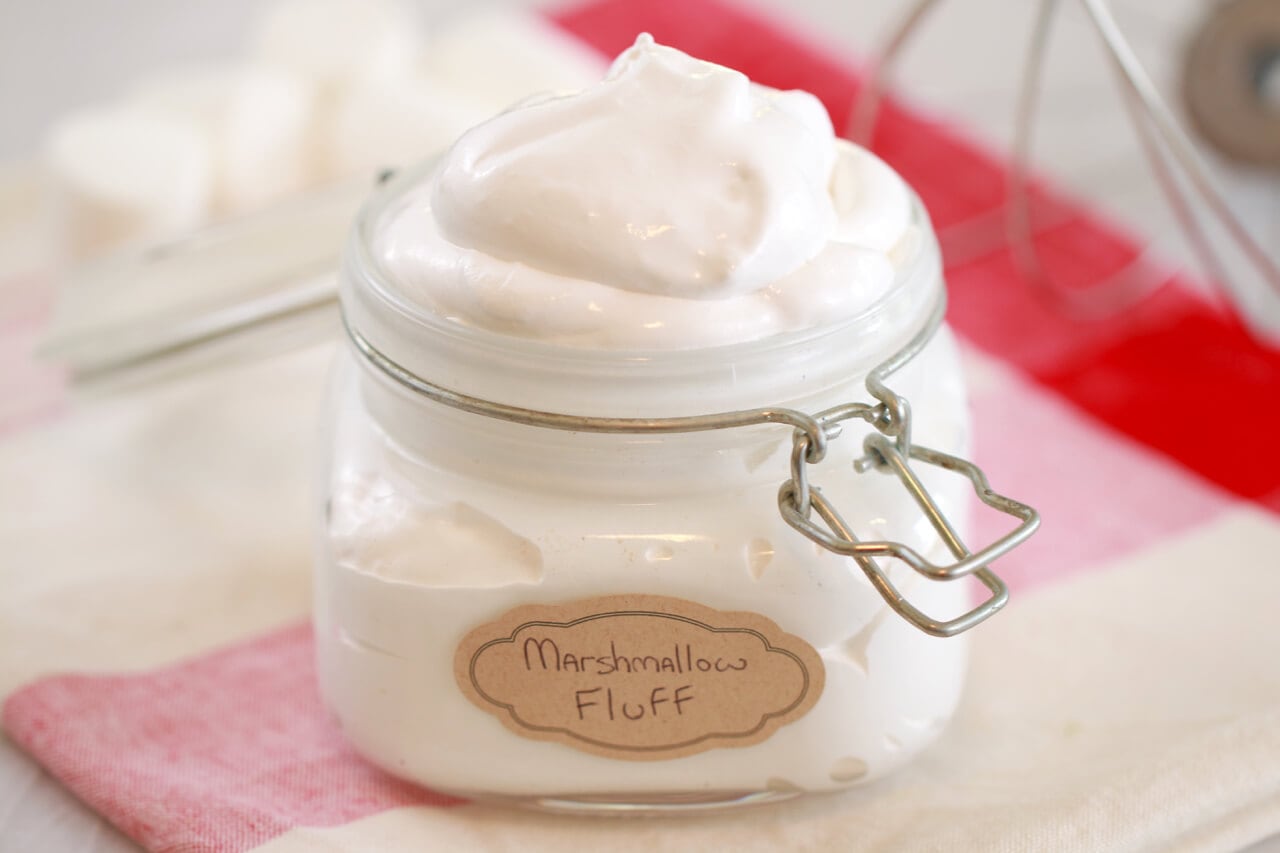 Homemade Marshmallow Fluff- Now you can make this deliciousness at home! And let’s face it, the fluff is the best part of the marshmallow