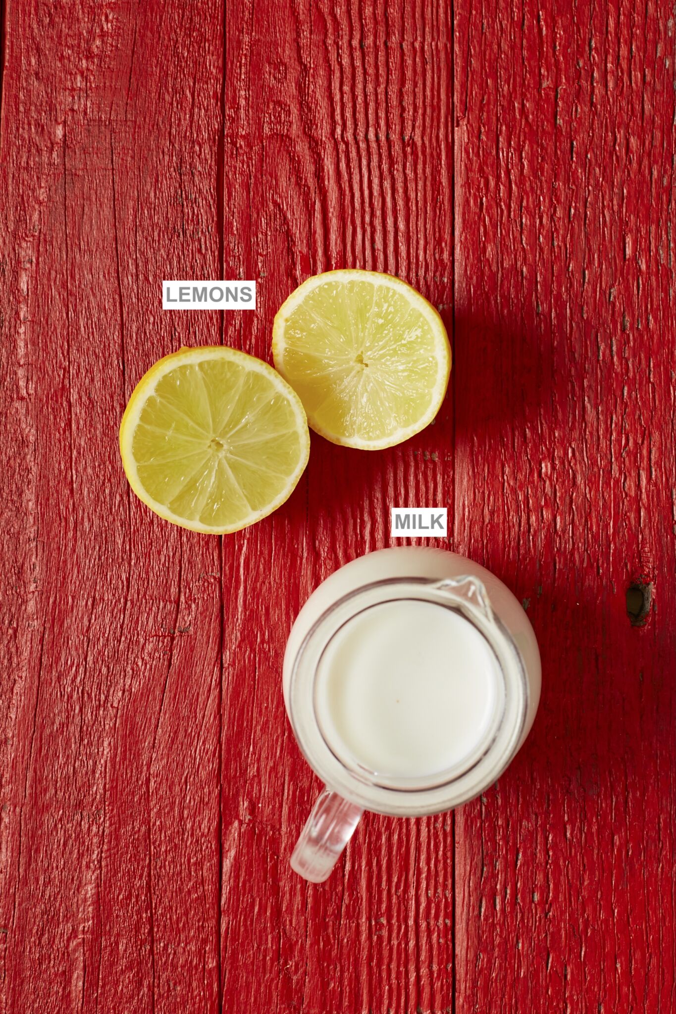 Homemade Buttermilk1 Ingredients for buttermilk substitutes.