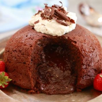 Giant Chocolate Molten Lava Cake - When it comes to dessert, size DOES matter!
