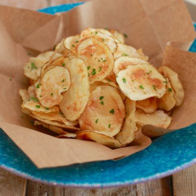 Crispy Microwave Potato Chips
