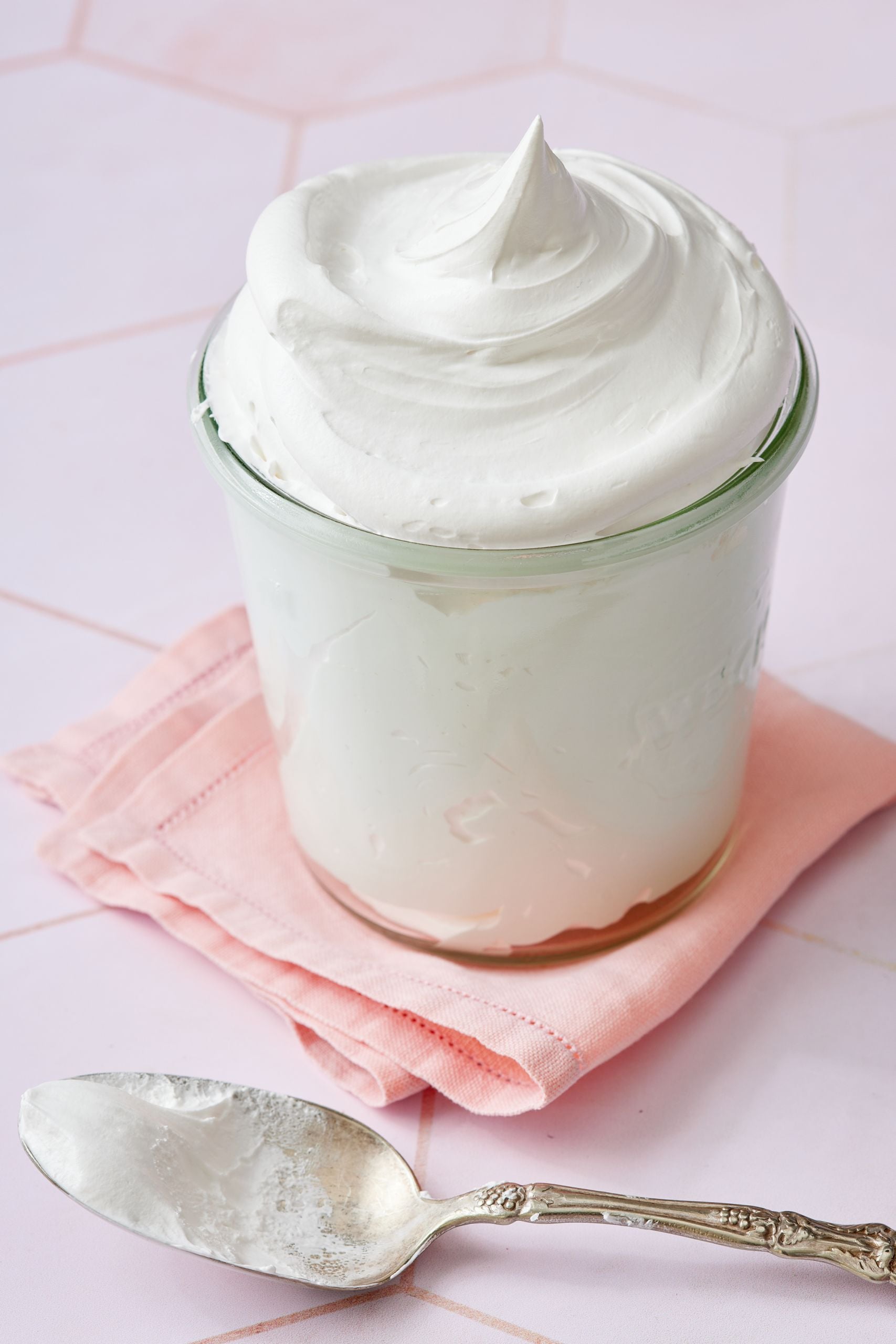 Marshmallow stored in a glass jar. 