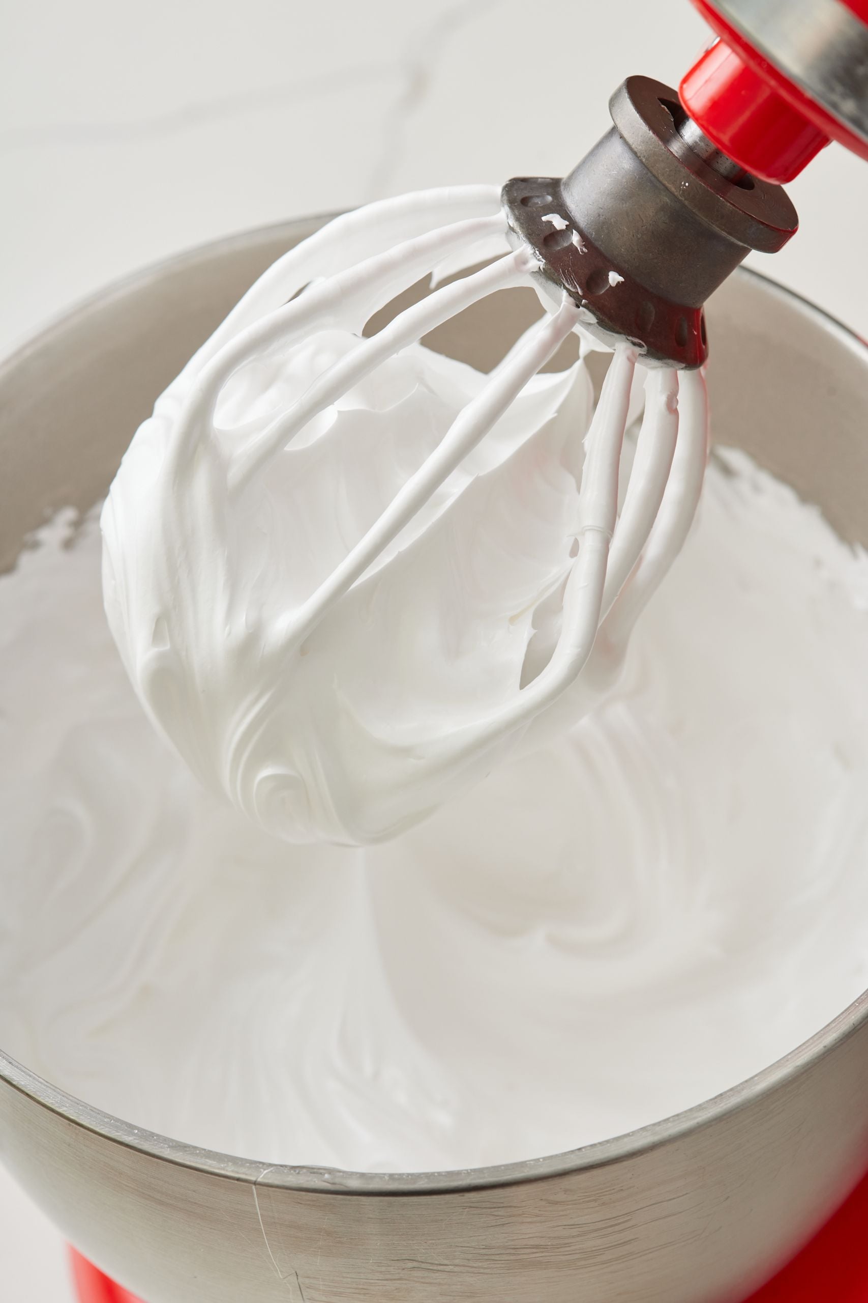 Whip until thick and glossy.