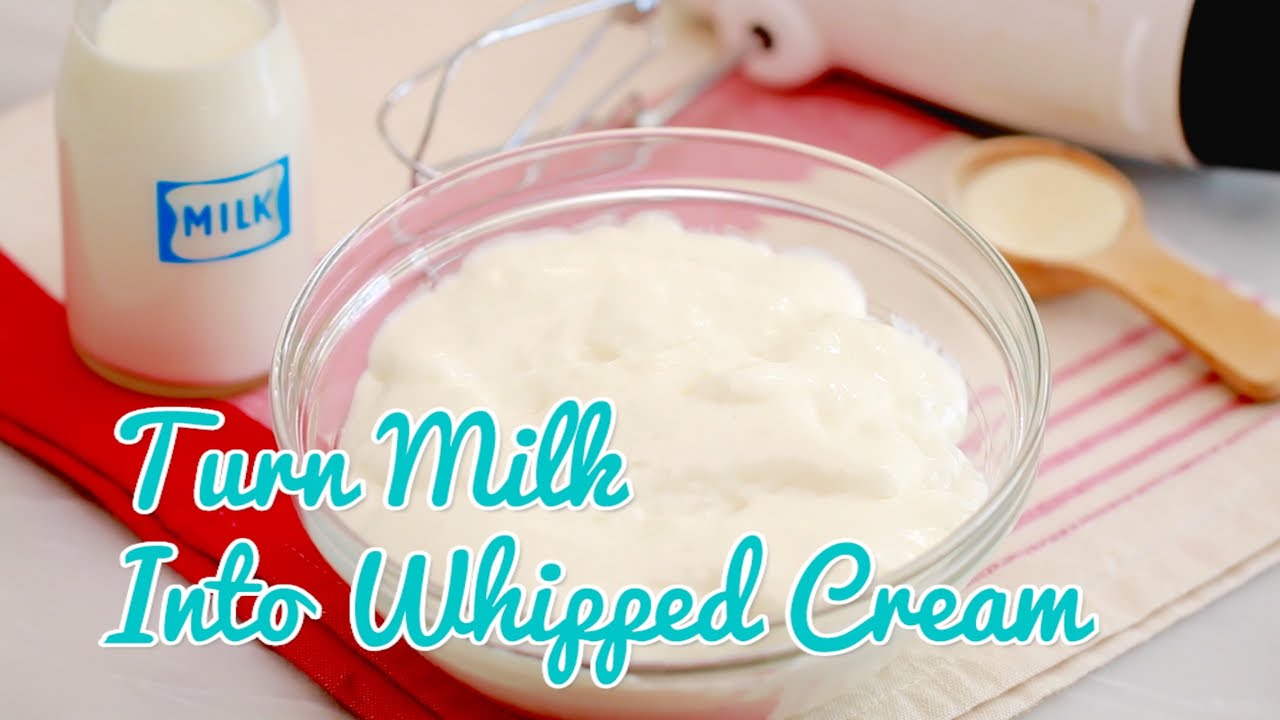 How to Turn Milk Into "Whipped Cream" - Gemma’s Bigger Bolder Baking