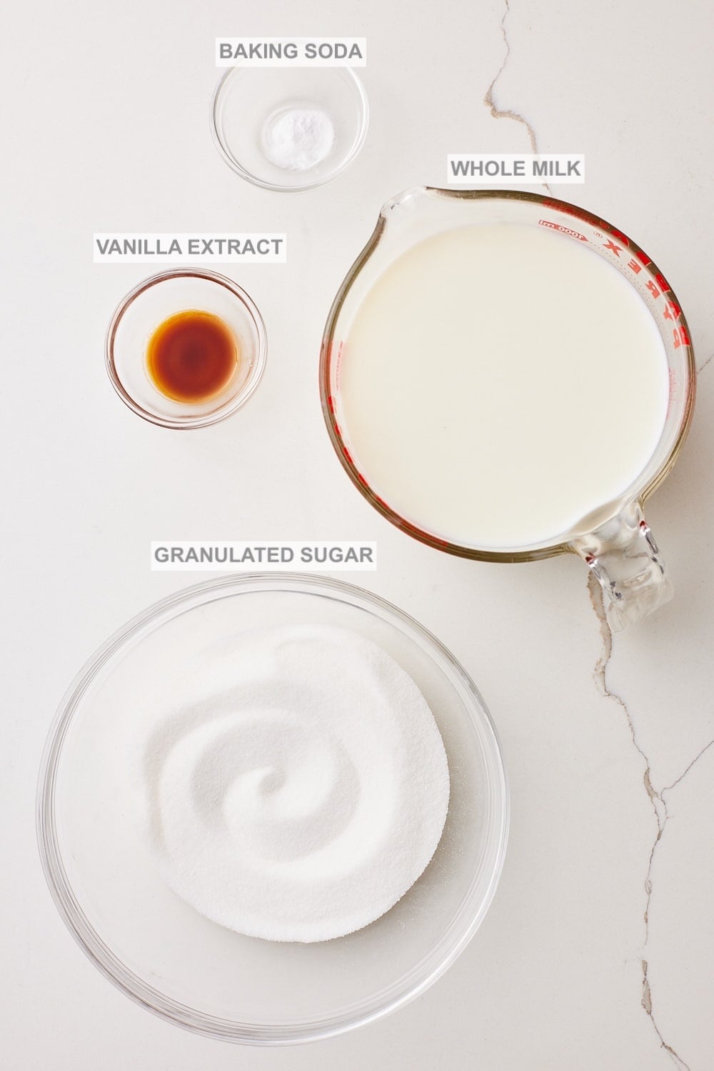 Dulce De Leche Classic1 Dulce de Leche classical stove top method ingredients.