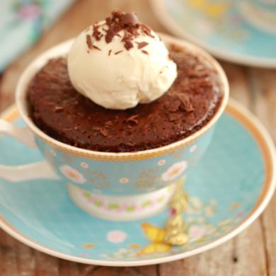 3 Ingredient Nutella Brownie in a Mug