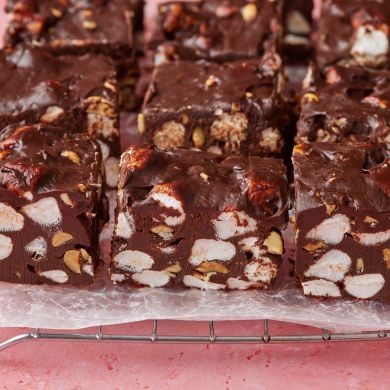 Rocky Road Fudge (in the Microwave)
