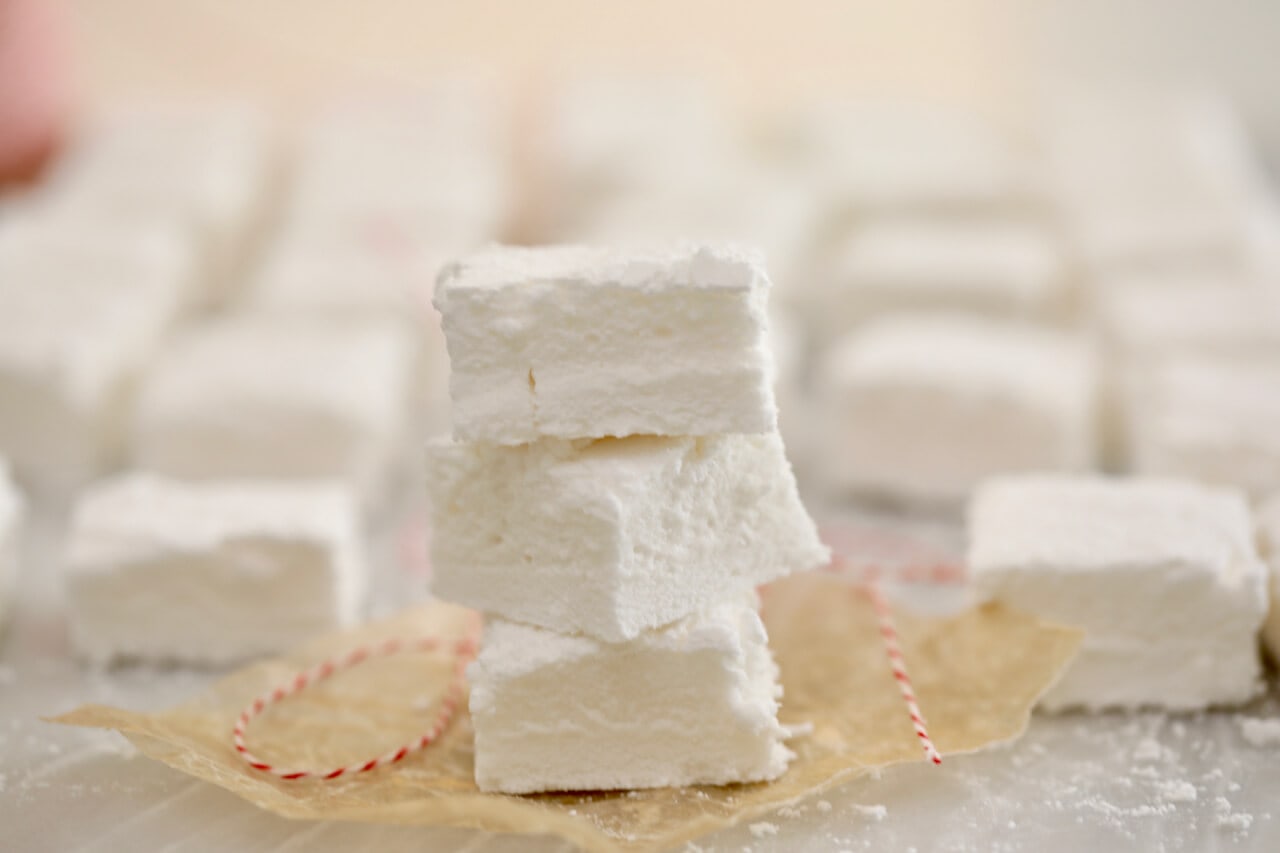 Easy Homemade Marshmallow recipe AND No Corn Syrup required!