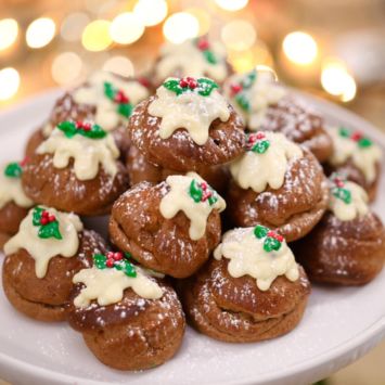 Chocolate Profiteroles - These Profiteroles will make a beautiful addition to any table this holidays season.