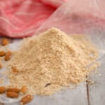 A mound of gluten-free almond flour.