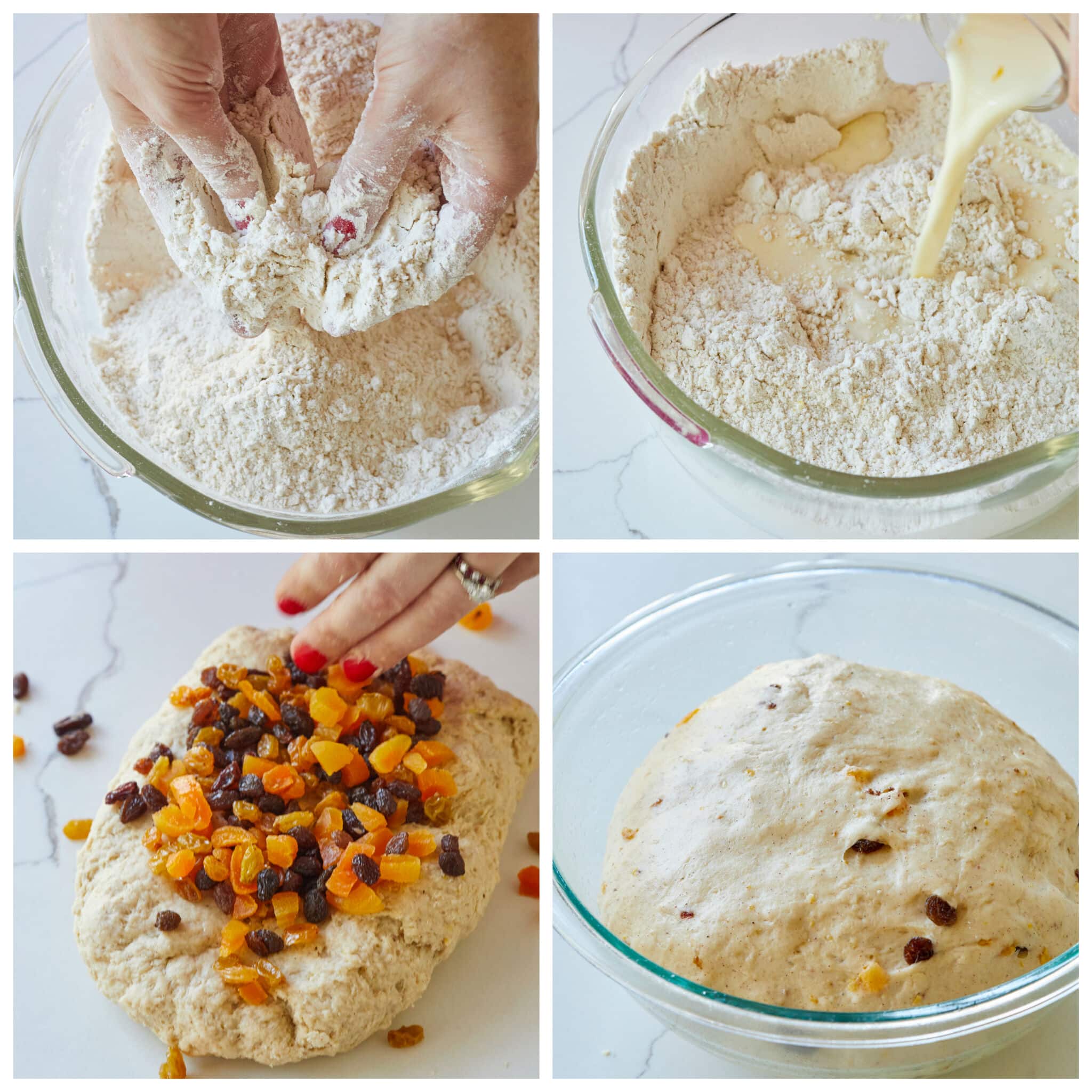 Step by step instructions for how to Make Hot Cross Buns dough