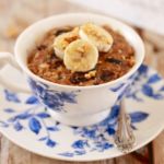 Microwave Breakfast Cookie in a Mug- The ultimate breakfast mug recipe that is healthy and packed full of all natural ingredients to kick start your day