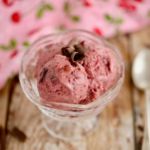 Black Forest Gateau Frozen Yogurt - Just a few all natural ingredients and no ice cream machine needed!