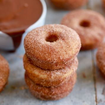 Baked Churro Donuts made without a donut tin! deliciously simple