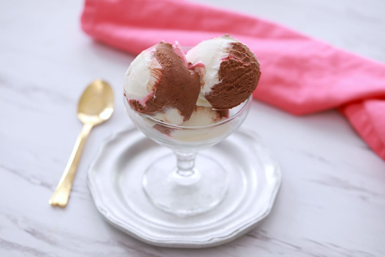 No Machine Neapolitan Ice Cream - so easy to make this delicious Homemade Summer treat.