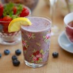 Blueberry Muffin Smoothie - The perfect healthy start to your day loaded with fruit and oats.