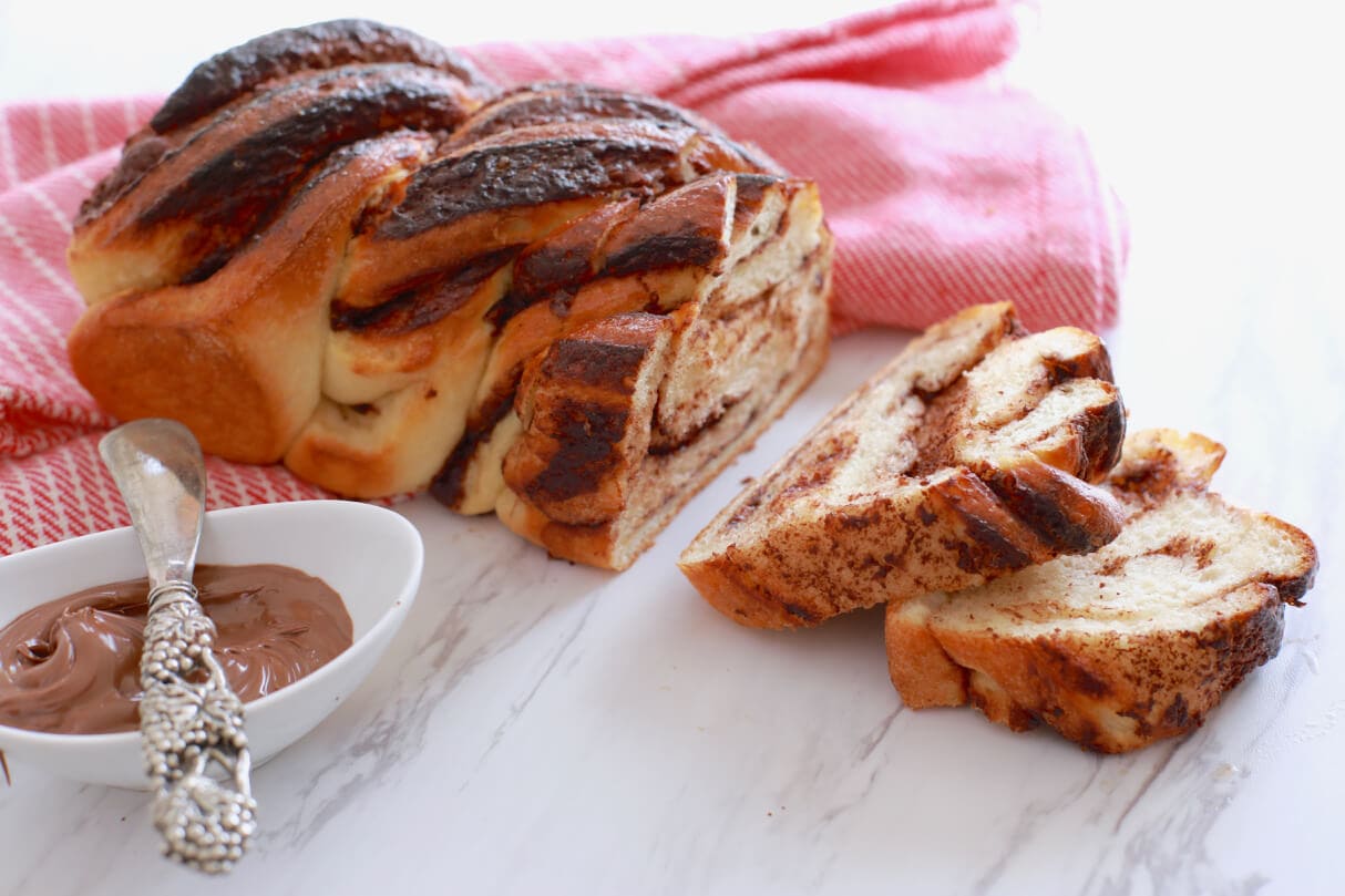 Crazy Dough Nutella Braided Loaf - 1 dough that can make a variety of breads from Pretzels to this Nutella Loaf.