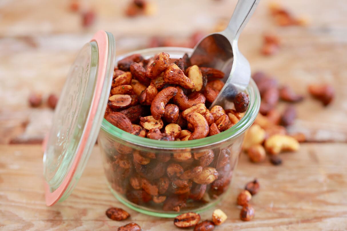 Microwave Sweet and Salty Nuts - Your favorite travel snack has now become even easier then ever to make.
