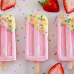 Strawberry Milk Popsicles - Want to feel like a kid again? These popsicles will transport you back to your childhood.