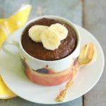 1 Minute Chocolate Banana Mug Cake - Make this cake in the Microwave in MINUTES!