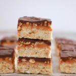 Snickers Rice Crispy Treats - Easy, No Bake treats that are perfect for Back To School