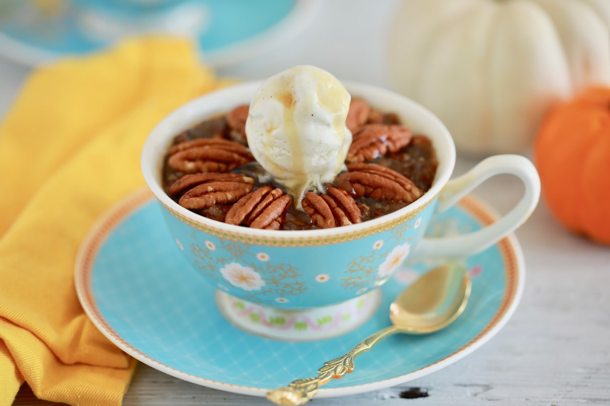 Pecan Pie in a Mug? Yes and it is INSANELY good!!!!