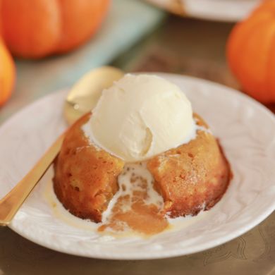 Pumpkin White Chocolate Lava Cake