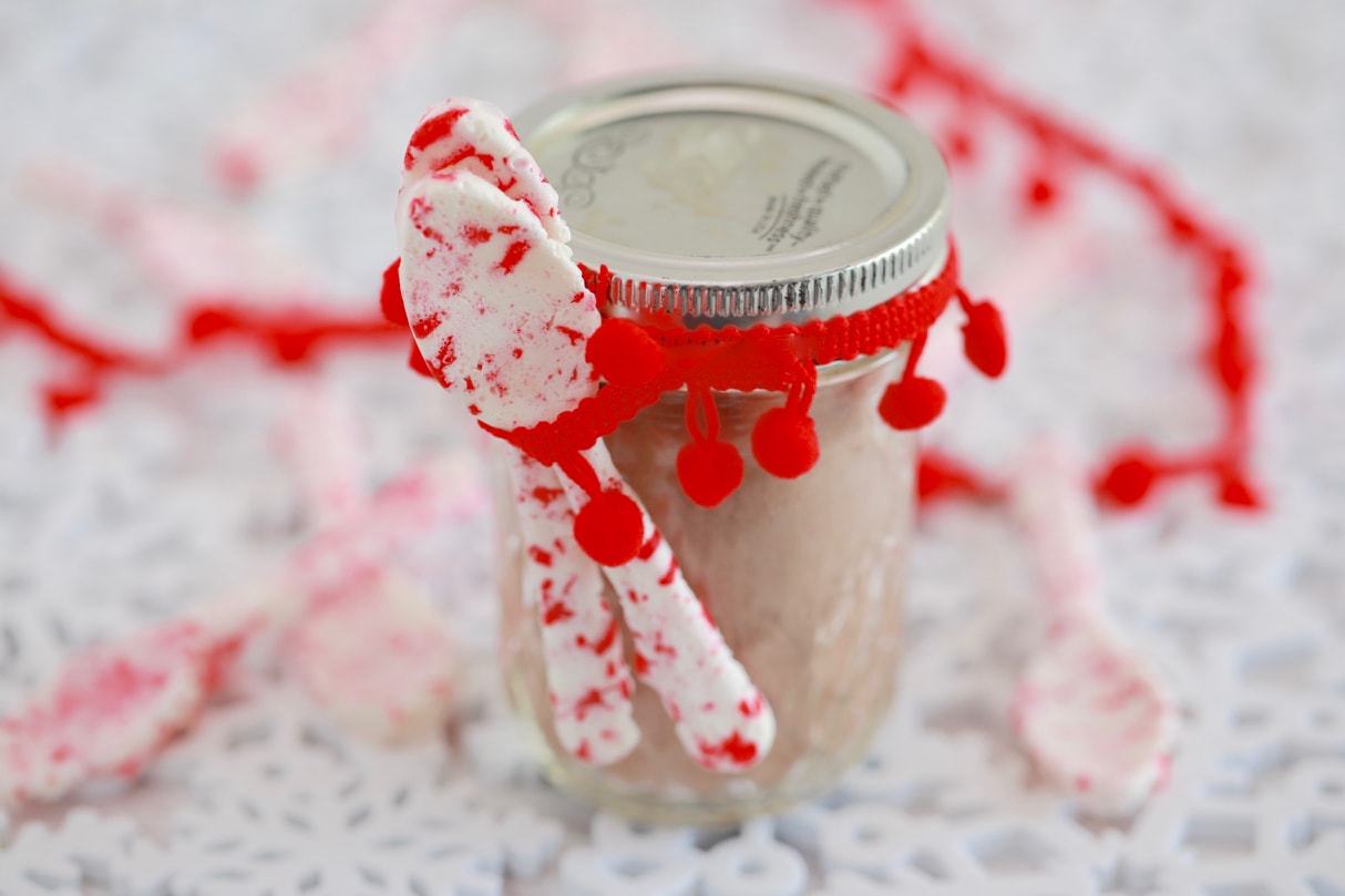 Peppermint Candy Spoons - Jazz up your hot chocolate this Holiday season!!